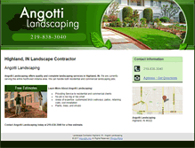 Tablet Screenshot of angottilandscaping.net